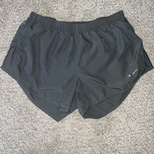 Gray nike running shorts